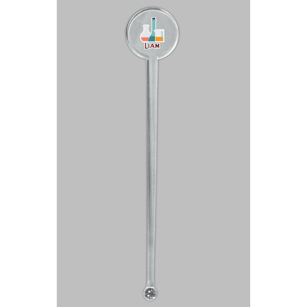 Rocket Science Clear Plastic 7" Stir Stick - Round - Single Stick