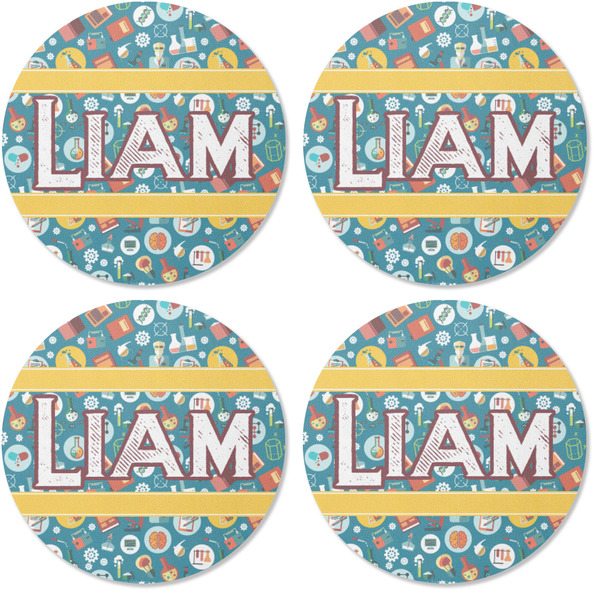 Rocket Science Coaster Round Rubber Back - Apvl