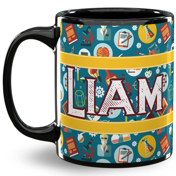 Custom Rocket Science 11 Oz Coffee Mug - Black (Personalized)