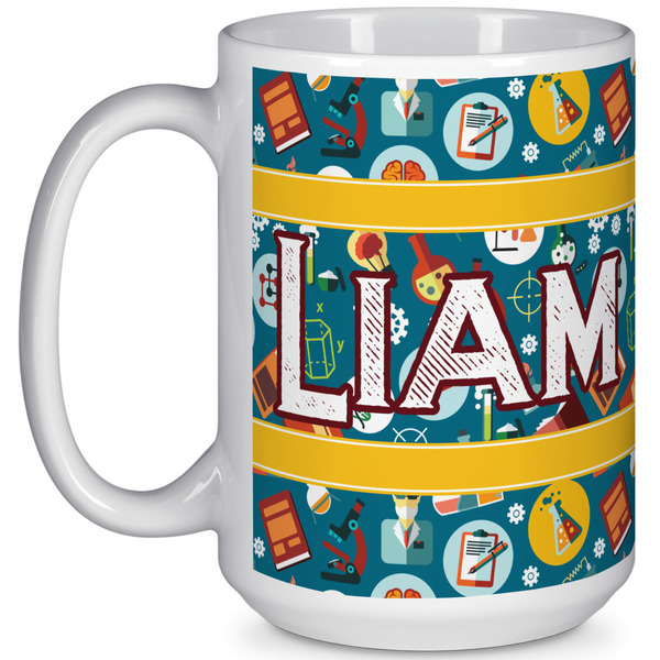 Custom Rocket Science 15 Oz Coffee Mug - White (Personalized)