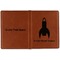Rocket Science Cognac Leather Passport Holder Outside Double Sided - Apvl