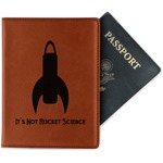 Rocket Science Passport Holder - Faux Leather - Double Sided (Personalized)