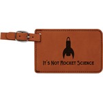 Rocket Science Leatherette Luggage Tag (Personalized)