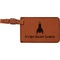 Rocket Science Cognac Leatherette Luggage Tags