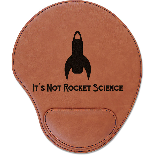 Custom Rocket Science Leatherette Mouse Pad with Wrist Support (Personalized)