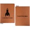 Rocket Science Cognac Leatherette Portfolios with Notepad - Small - Double Sided- Apvl