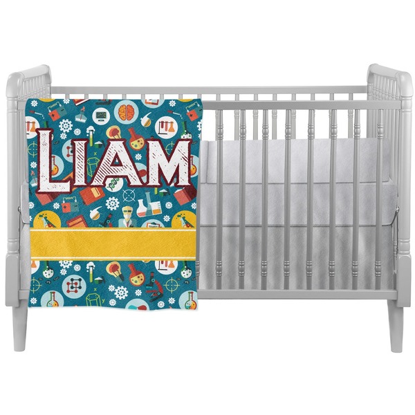 Custom Rocket Science Crib Comforter / Quilt (Personalized)