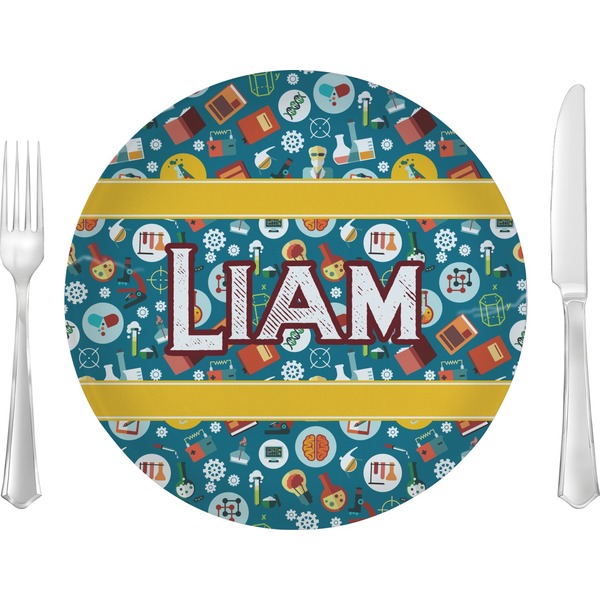 Custom Rocket Science 10" Glass Lunch / Dinner Plates - Single or Set (Personalized)