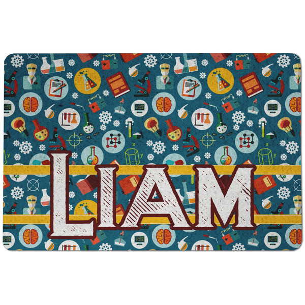 Custom Rocket Science Dog Food Mat w/ Name or Text