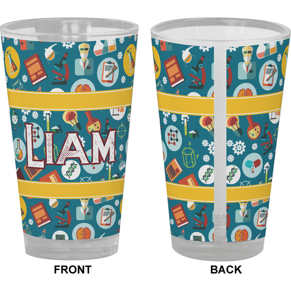 Rocket Science Pint Glass - Full Color - Front & Back Views