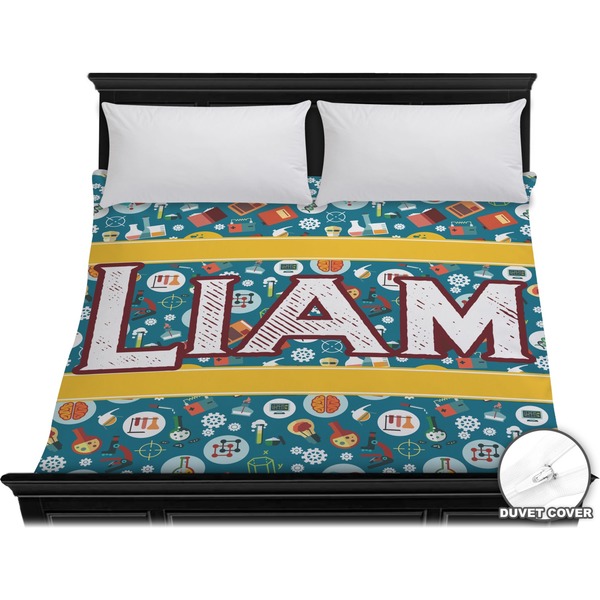 Custom Rocket Science Duvet Cover - King (Personalized)