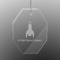 Rocket Science Engraved Glass Ornaments - Octagon
