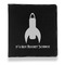Rocket Science Leather Binder - 1" - Black (Personalized)