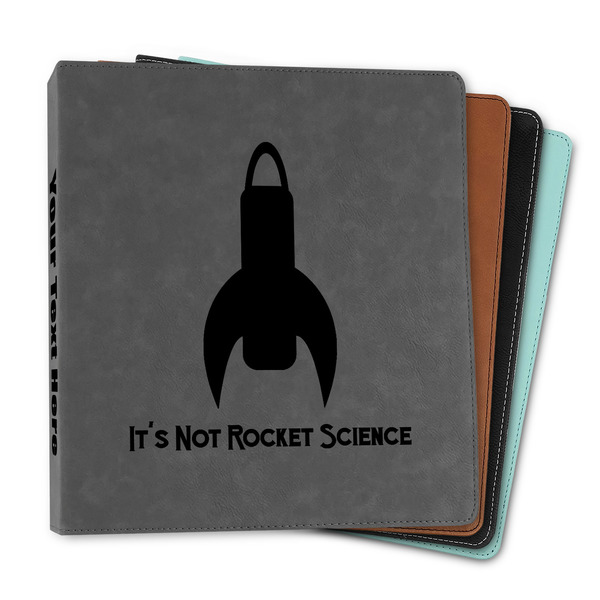 Custom Rocket Science Leather Binder - 1" (Personalized)