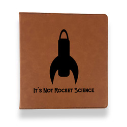 Rocket Science Leather Binder - 1" - Rawhide (Personalized)