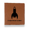 Rocket Science Leather Binder - 1" - Rawhide - Front View