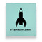Rocket Science Leather Binders - 1" - Teal - Front View