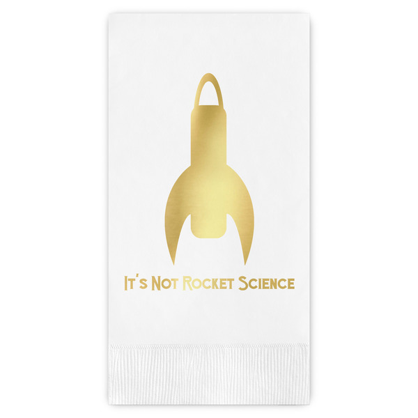 Custom Rocket Science Guest Napkins - Foil Stamped (Personalized)