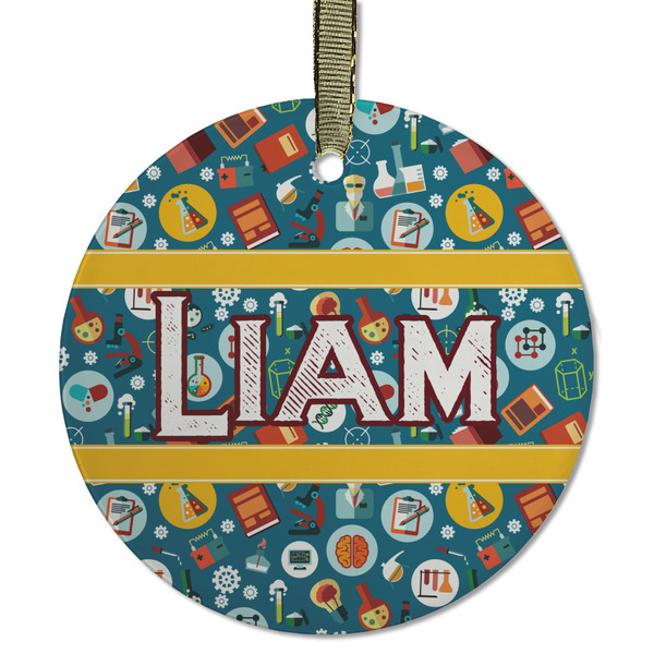 Rocket Science Frosted Glass Ornament - Round