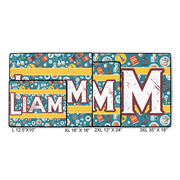 Rocket Science Gaming Mats - SIZE CHART