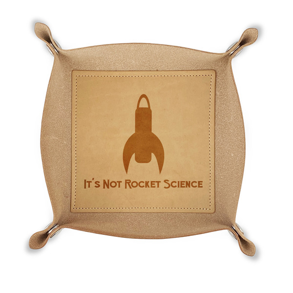 Custom Rocket Science Genuine Leather Dice Tray (Personalized)