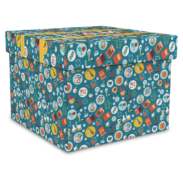 Custom Rocket Science Gift Box with Lid - Canvas Wrapped - X-Large (Personalized)