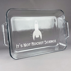 Rocket Science Glass Baking Dish with Truefit Lid - 13in x 9in (Personalized)