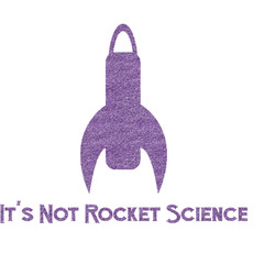 Rocket Science Glitter Sticker Decal - Custom Sized (Personalized)