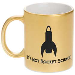 Rocket Science Metallic Gold Mug (Personalized)