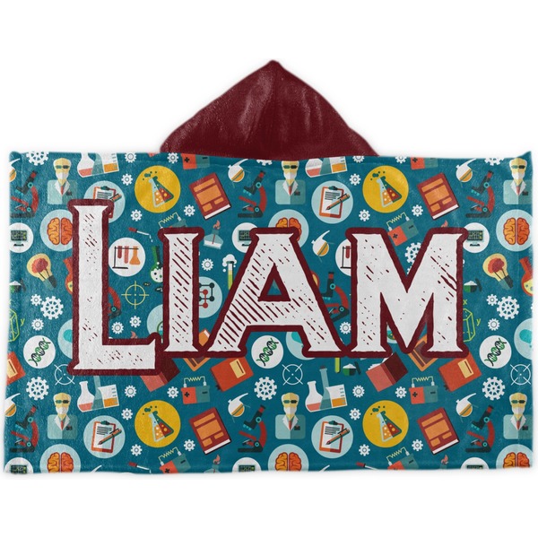 Custom Rocket Science Kids Hooded Towel (Personalized)