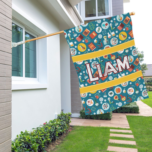 Rocket Science House Flags - Single Sided - LIFESTYLE