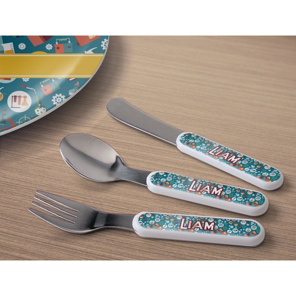 Rocket Science Kids Flatware w/ Plate