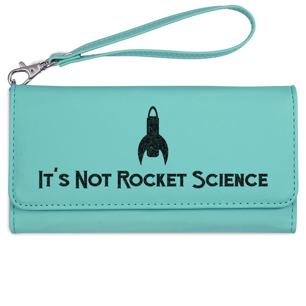 Rocket Science Ladies Wallet - Leather - Teal - Front View