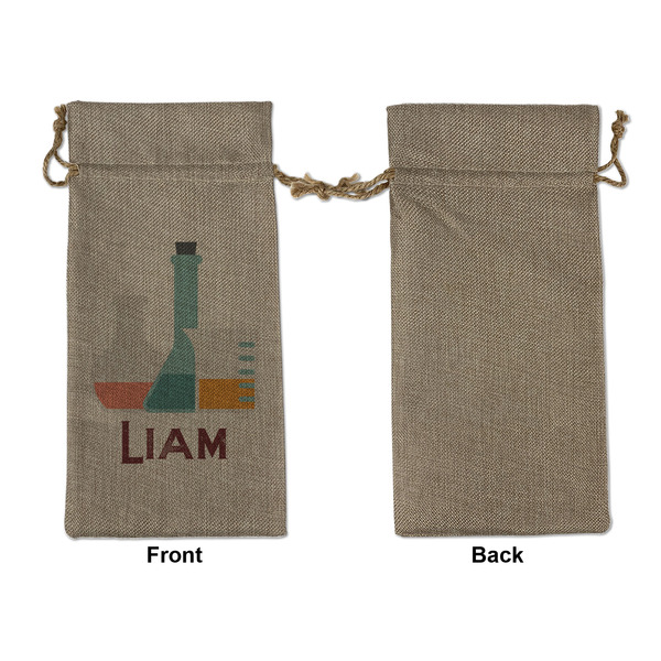 Rocket Science Large Burlap Gift Bags - Front Approval