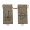 Rocket Science Large Burlap Gift Bag - Front & Back (Personalized)