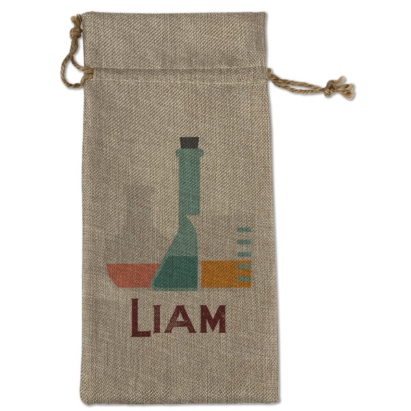 Rocket Science Large Burlap Gift Bags - Front