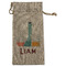Rocket Science Large Burlap Gift Bag - Front (Personalized)