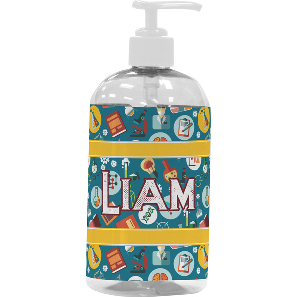 Custom Rocket Science Plastic Soap / Lotion Dispenser (16 oz - Large - White) (Personalized)
