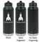Rocket Science Laser Engraved Water Bottles - 2 Styles - Front & Back View