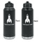 Rocket Science Laser Engraved Water Bottles - Front & Back Engraving - Front & Back View