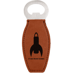 Rocket Science Leatherette Bottle Opener - Double Sided (Personalized)