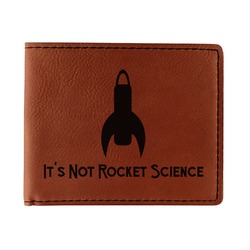 Rocket Science Leatherette Bifold Wallet (Personalized)