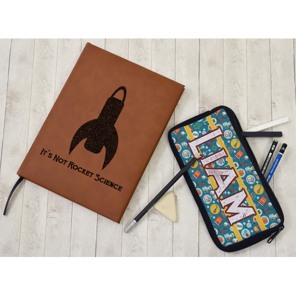 Rocket Science Leather Sketchbook - Large - Double Sided - In Context