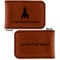 Rocket Science Leatherette Magnetic Money Clip - Front and Back