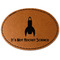 Rocket Science Faux Leather Iron On Patch - Oval (Personalized)