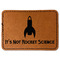 Rocket Science Faux Leather Iron On Patch - Rectangle (Personalized)