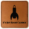 Rocket Science Faux Leather Iron On Patch - Square (Personalized)