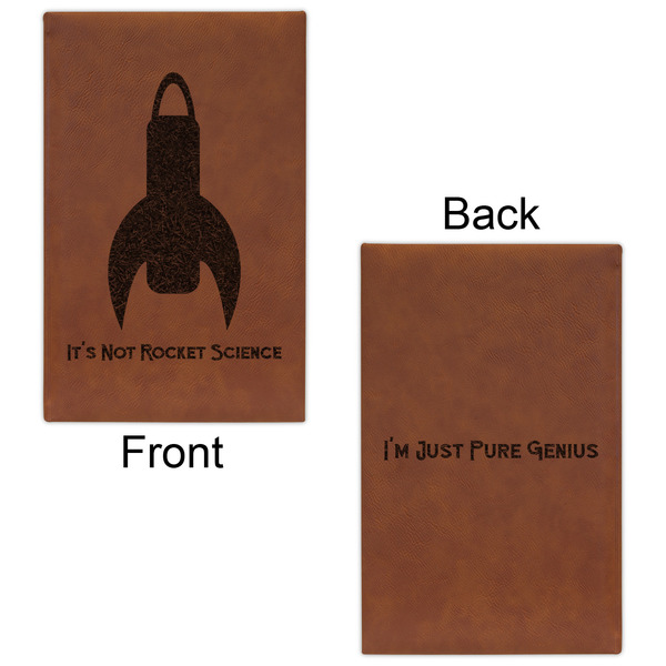 Rocket Science Leatherette Sketchbooks - Small - Double Sided - Front & Back View