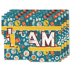 Rocket Science Linen Placemat w/ Name or Text