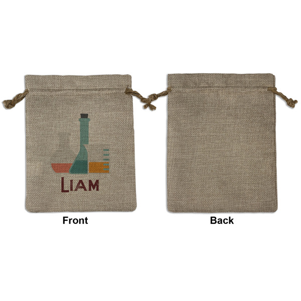 Rocket Science Medium Burlap Gift Bag - Front Approval